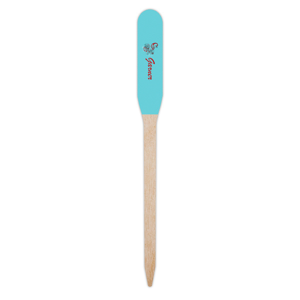 Peacock Wooden Food Pick - Paddle - Single Pick