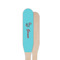 Peacock Wooden Food Pick - Paddle - Single Sided - Front & Back