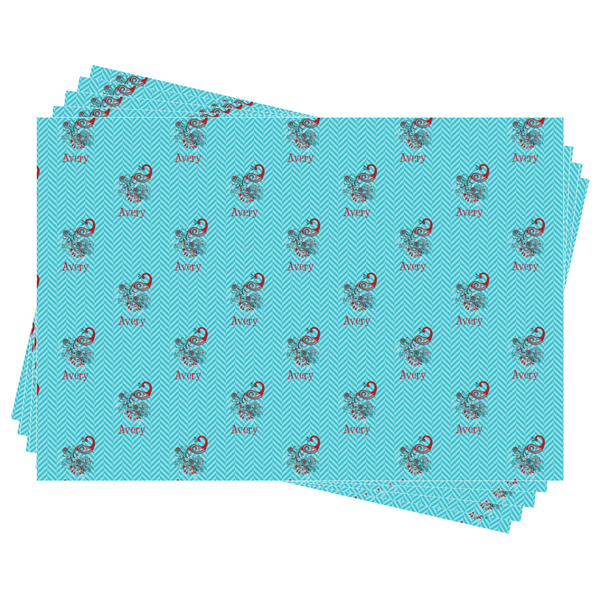 Peacock Wrapping Paper - Front & Back - Sheets Approval
