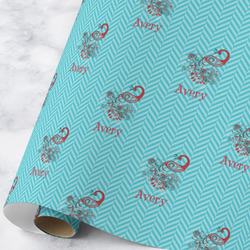 Peacock Wrapping Paper Roll - Large - Matte (Personalized)