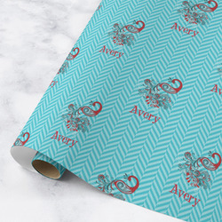 Peacock Wrapping Paper Roll - Medium - Matte (Personalized)