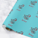 Peacock Wrapping Paper Roll - Small (Personalized)