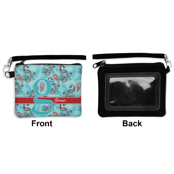 Peacock Wristlet ID Cases - Front & Back