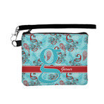 Peacock Wristlet ID Case w/ Name and Initial