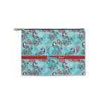 Peacock Zipper Pouch - Small - 8.5"x6" (Personalized)