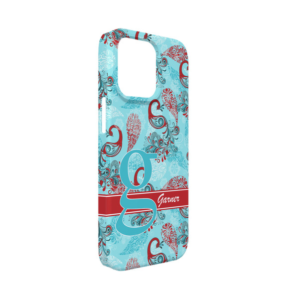 Custom Peacock iPhone Case - Plastic - iPhone 13 Mini (Personalized)