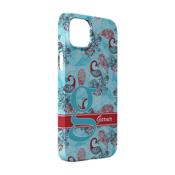 Custom Peacock iPhone Case - Plastic - iPhone 14 (Personalized)