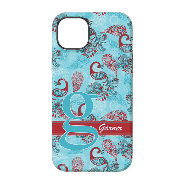 Peacock iPhone 14 Tough Case - Back