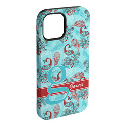 Peacock iPhone Case - Rubber Lined - iPhone 15 Plus (Personalized)