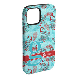 Peacock iPhone Case - Rubber Lined - iPhone 15 Pro Max (Personalized)