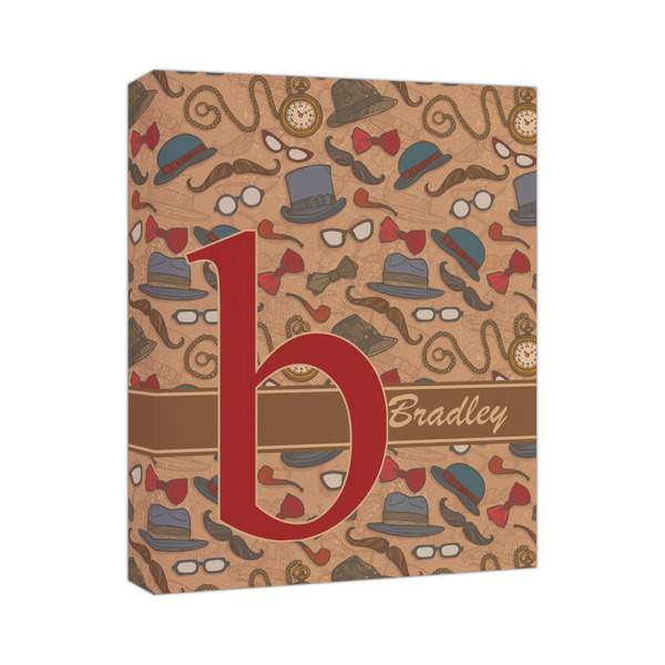 Custom Vintage Hipster Canvas Print (Personalized)