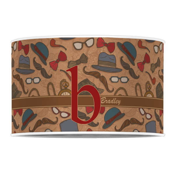 Vintage Hipster 12" Drum Lampshade - FRONT (Poly Film)