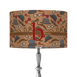 Vintage Hipster 12" Drum Lamp Shade - Fabric (Personalized)