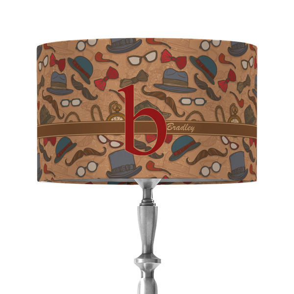 Custom Vintage Hipster 12" Drum Lamp Shade - Fabric (Personalized)