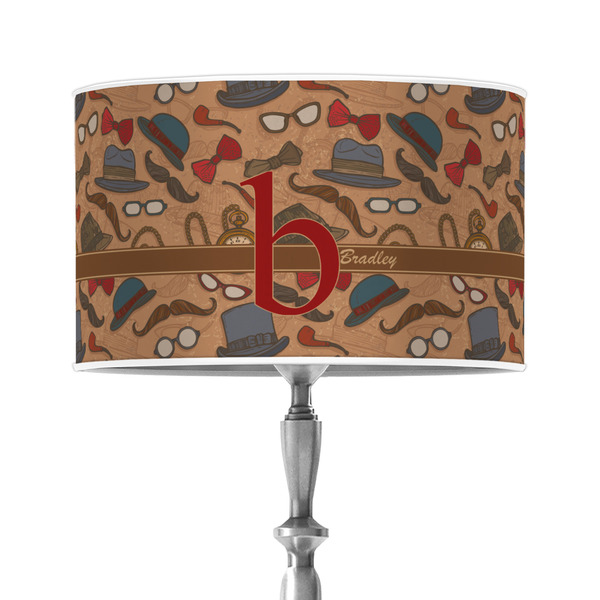 Custom Vintage Hipster 12" Drum Lamp Shade - Poly-film (Personalized)