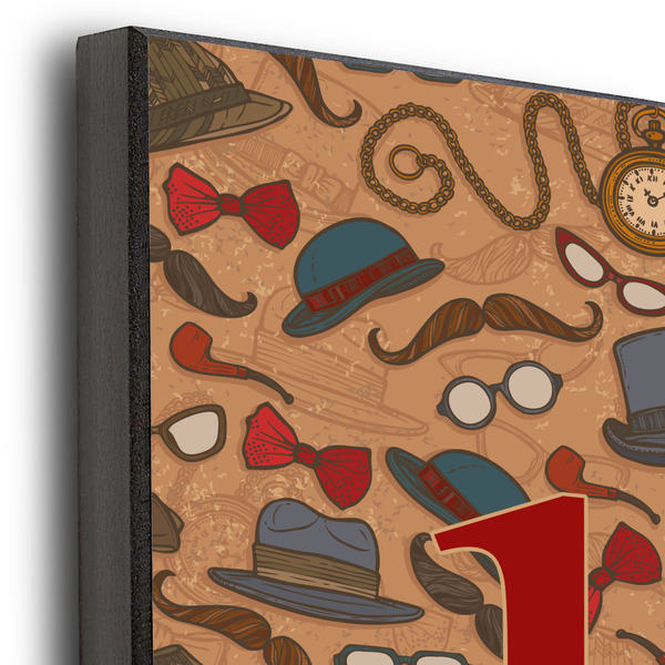 Vintage Hipster 12x12 Wood Print - Closeup