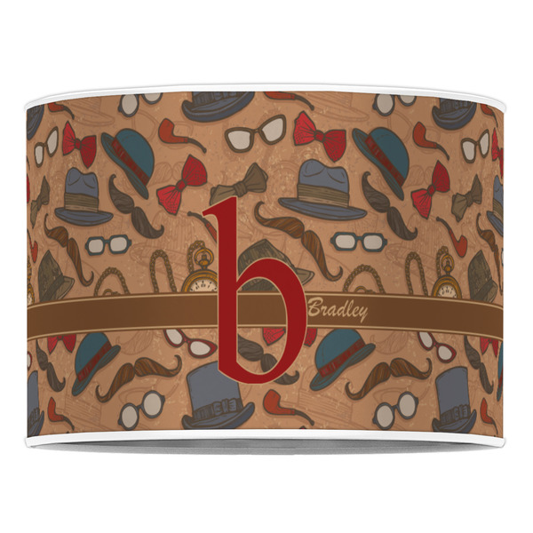 Vintage Hipster 16" Drum Lampshade - FRONT (Poly Film)