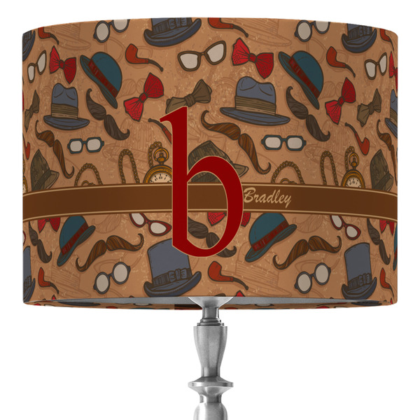 Custom Vintage Hipster 16" Drum Lamp Shade - Fabric (Personalized)