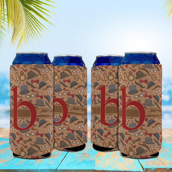 Vintage Hipster 16oz Can Sleeve - Set of 4 - LIFESTYLE