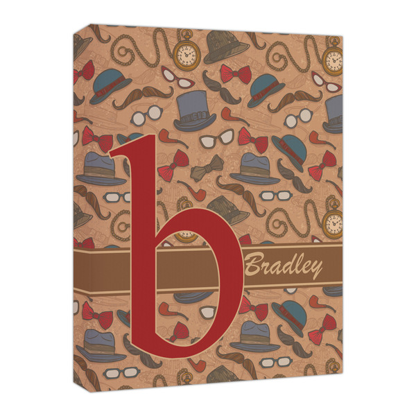 Custom Vintage Hipster Canvas Print - 16x20 (Personalized)