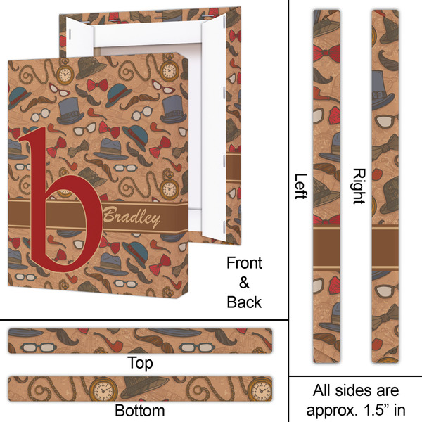 Vintage Hipster 16x20 - Canvas Print - Approval