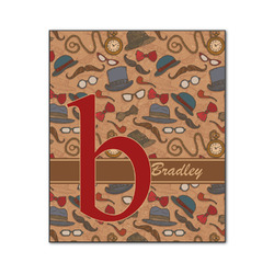 Vintage Hipster Wood Print - 20x24 (Personalized)