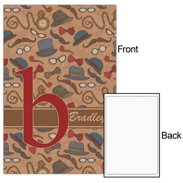 Vintage Hipster 20x30 - Matte Poster - Front & Back