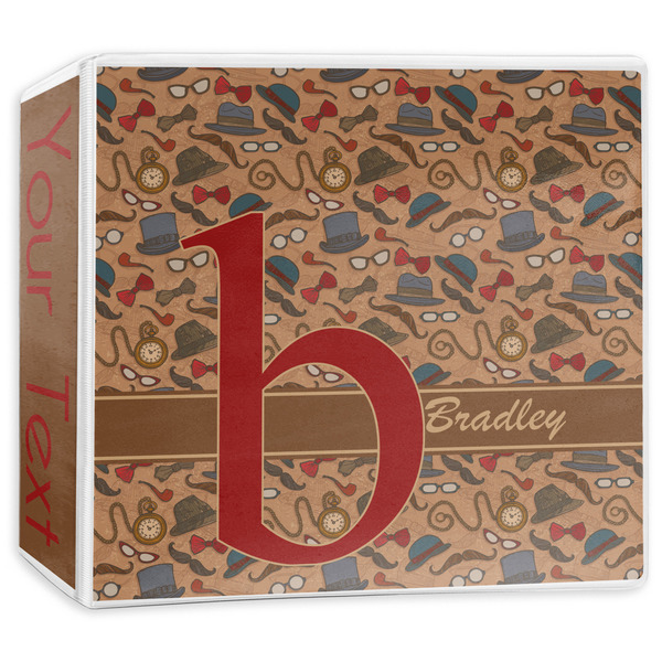 Custom Vintage Hipster 3-Ring Binder - 3 inch (Personalized)