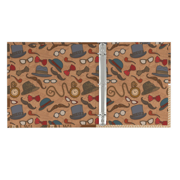 Vintage Hipster 3 Ring Binders - Full Wrap - 1" - OPEN INSIDE