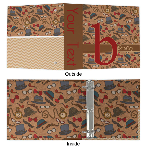 Vintage Hipster 3 Ring Binders - Full Wrap - 2" - APPROVAL