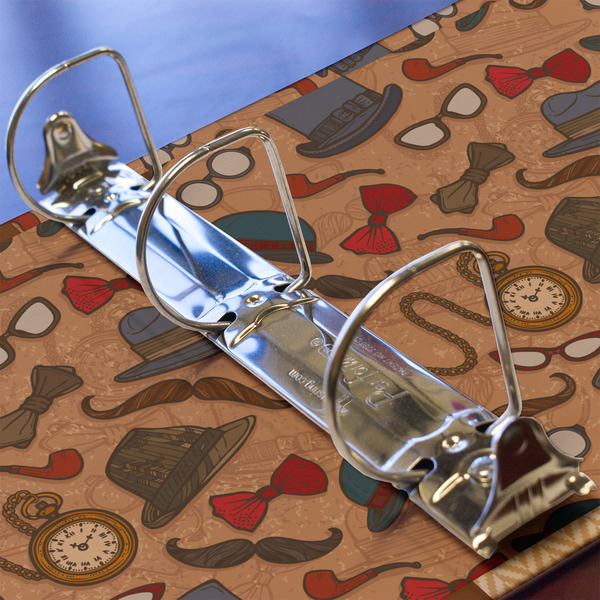 Vintage Hipster 3 Ring Binders - Full Wrap - 2" - DETAIL