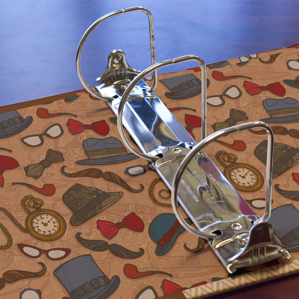 Vintage Hipster 3 Ring Binders - Full Wrap - 3" - DETAIL