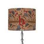 Vintage Hipster 8" Drum Lamp Shade - Fabric (Personalized)