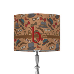 Vintage Hipster 8" Drum Lamp Shade - Fabric (Personalized)