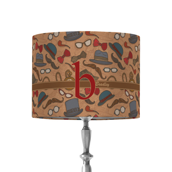 Custom Vintage Hipster 8" Drum Lamp Shade - Fabric (Personalized)