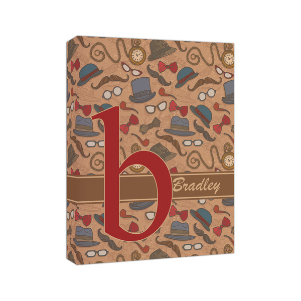 Vintage Hipster 8x10 - Canvas Print - Angled View