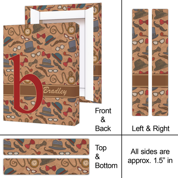 Vintage Hipster 8x10 - Canvas Print - Approval