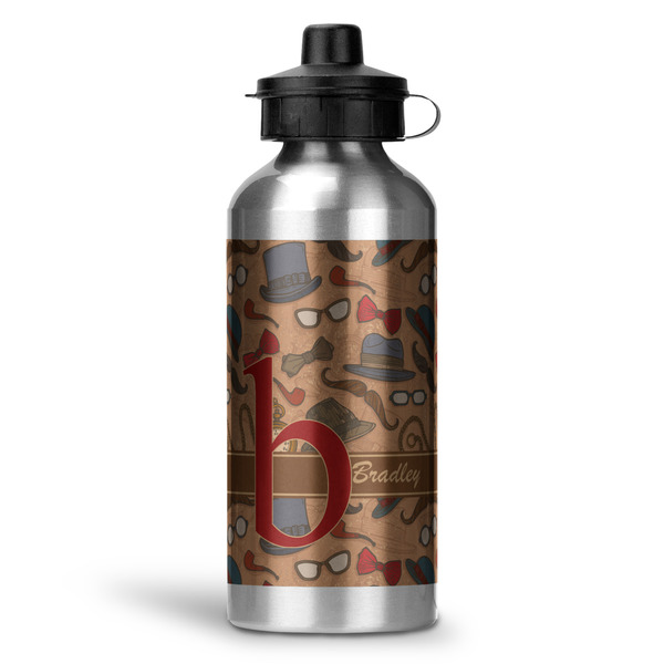 Custom Vintage Hipster Water Bottle - Aluminum - 20 oz (Personalized)
