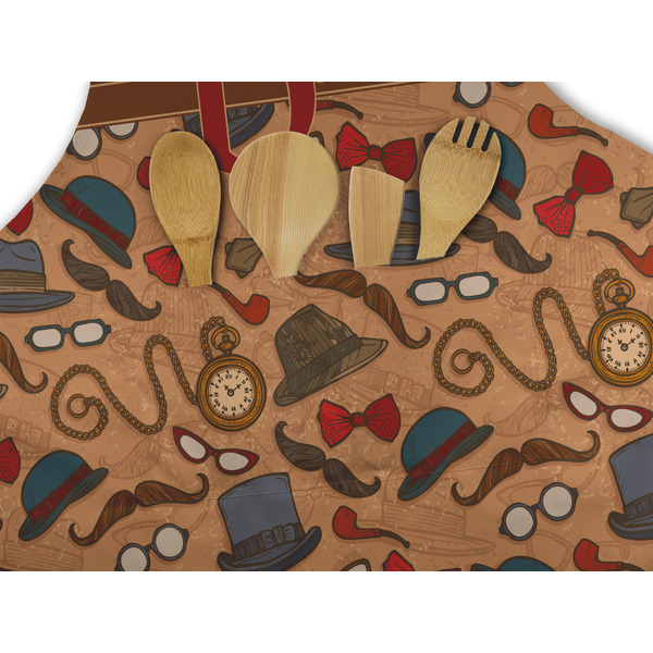 Vintage Hipster Apron - Pocket Detail with Props