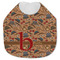 Vintage Hipster Jersey Knit Baby Bib w/ Name and Initial