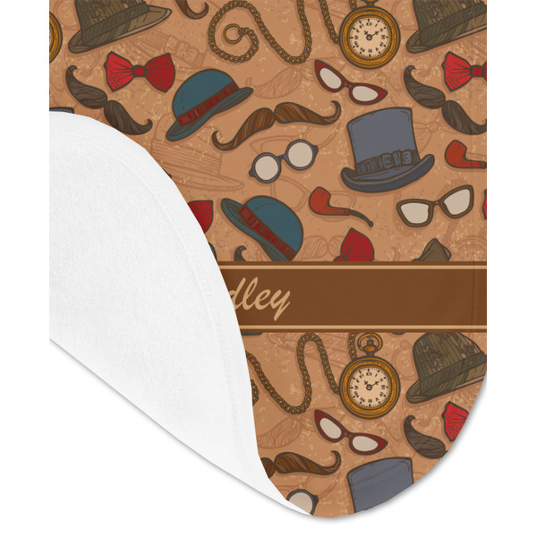 Vintage Hipster Baby Bib - AFT detail
