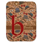 Vintage Hipster Baby Swaddling Blanket (Personalized)