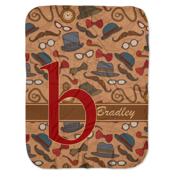 Custom Vintage Hipster Baby Swaddling Blanket (Personalized)