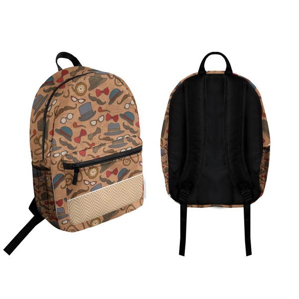 Vintage Hipster Backpack front and back - Apvl