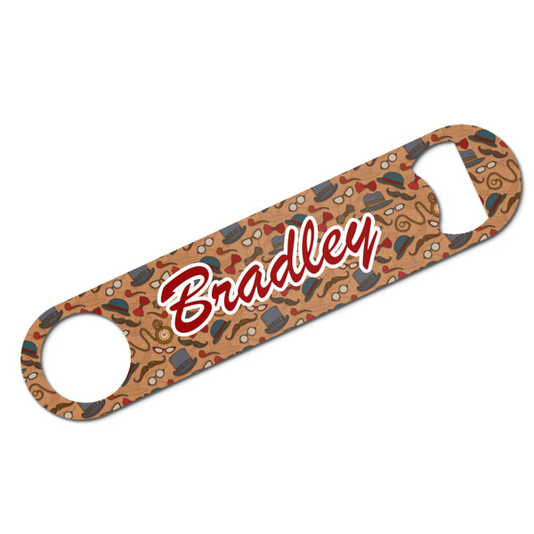 Custom Vintage Hipster Bar Bottle Opener w/ Name and Initial