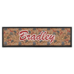 Vintage Hipster Bar Mat (Personalized)