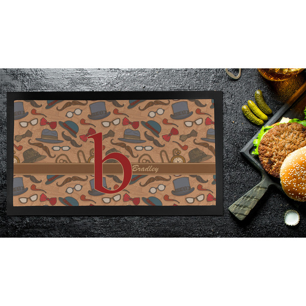 Vintage Hipster Bar Mat - Small - LIFESTYLE