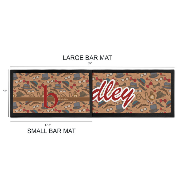 Vintage Hipster Bar Mats - Sizing Chart