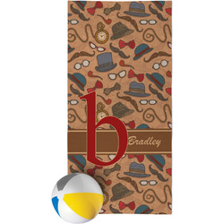 Vintage Hipster Beach Towel (Personalized)