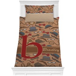 Vintage Hipster Comforter Set - Twin (Personalized)